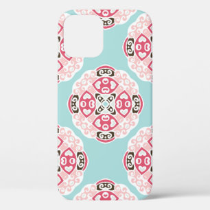 Funda Para iPhone 12 Baldosas abstractas azules: lindas cosechas.