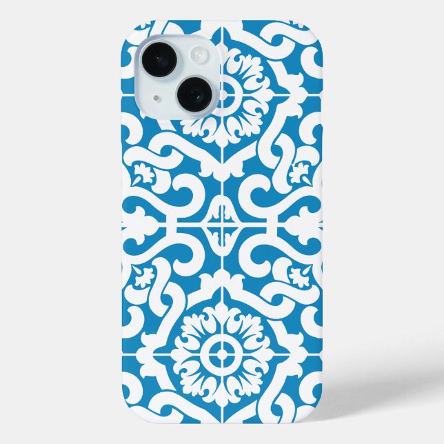 Funda De Case-Mate Para iPhone Baldosas azules de Portugal 1 (Reverso )