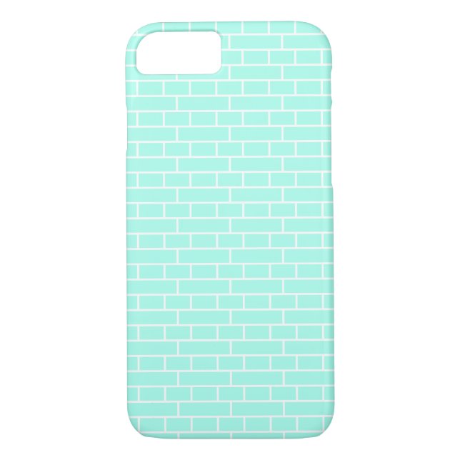 Funda De Case-Mate Para iPhone Baldosas azules, vidrio, ladrillo (Reverso)