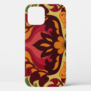 Funda Para iPhone 12 Baldosas de época, decoración Art Nouveau.