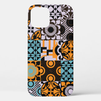 Funda Para iPhone 12 Baldosas de época: detalles decorativos complejos.
