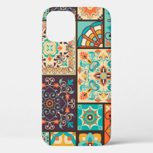 Funda Para iPhone 12 Baldosas de mosaico colorido: motivos islámicos.