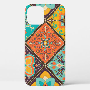 Funda Para iPhone 12 Baldosas de mosaico de mosaico de inspiración islá