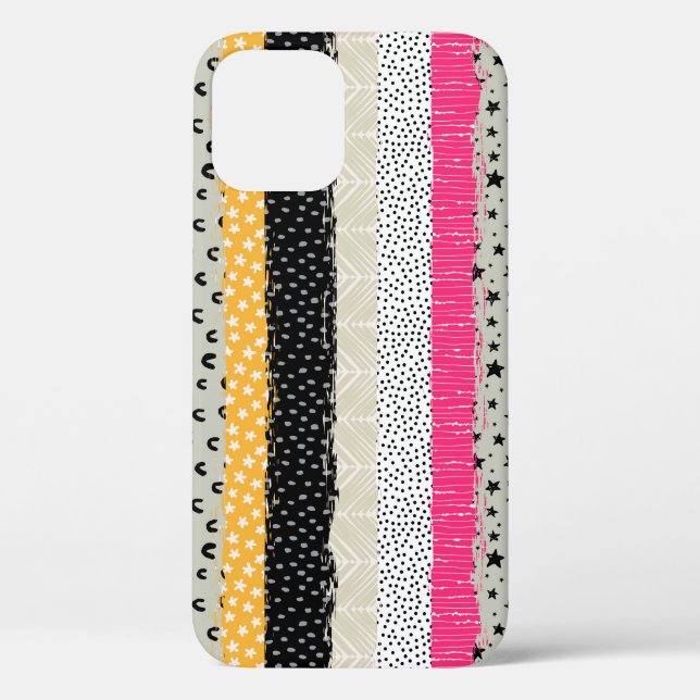 Funda De Case-Mate Para iPhone Baldosas de mosaico: Diseño versátil y sin inconve (Reverso )