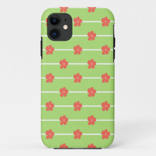Funda Para iPhone 11 Baldosas florales verdes