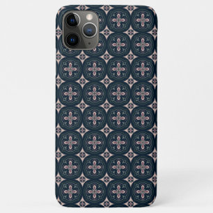 Funda Para iPhone 11 Pro Max Baldosas Geométricas Florales Terrosas