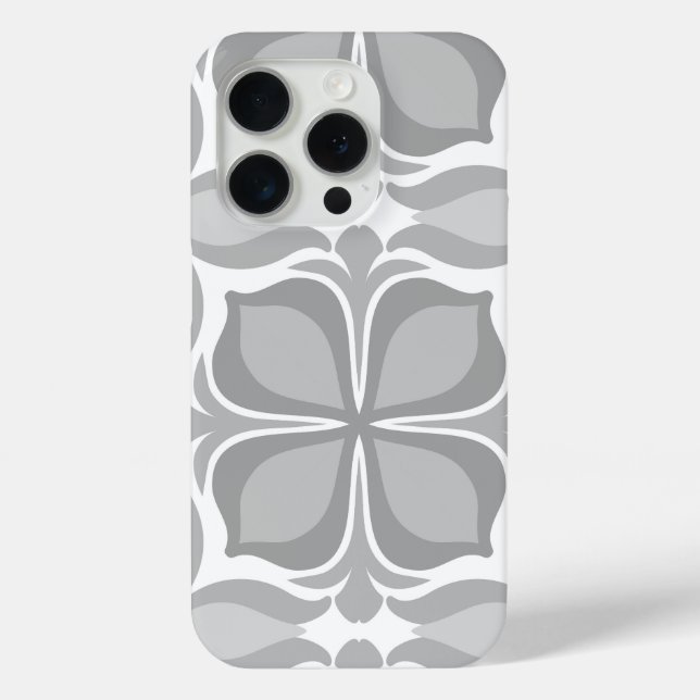 Funda De Case-Mate Para iPhone Baldosas geométricas neutrales (Reverso )