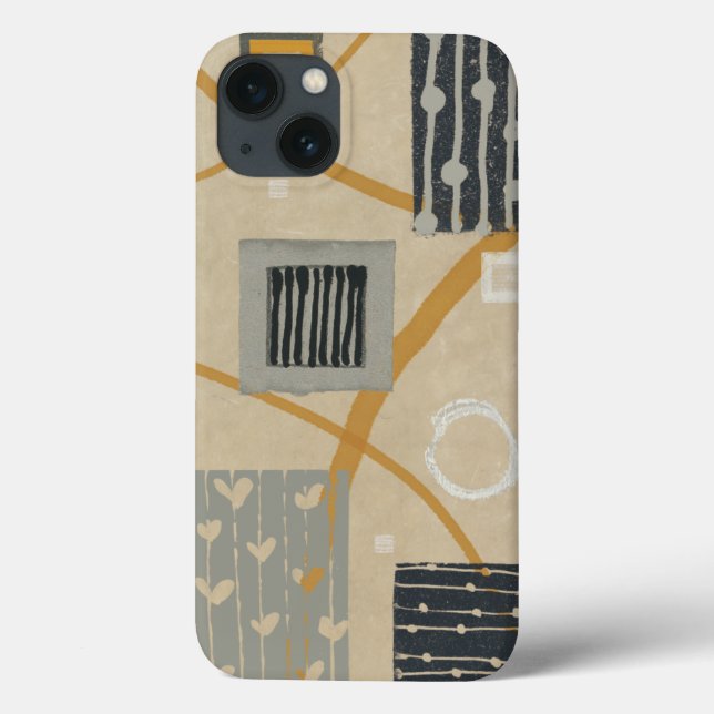 Funda De Case-Mate Para iPhone Baldosas gráficas abstractas (Reverso)