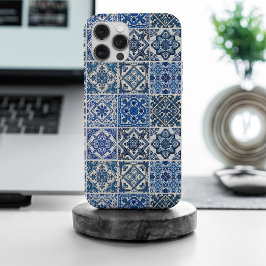 Funda Para iPhone 15 Pro Max Baldosas mediterráneas, portuguesas, azulejo, mall