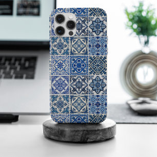Funda Para iPhone 15 Pro Max Baldosas mediterráneas, portuguesas, azulejo, mall
