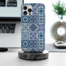 Funda Para iPhone 15 Pro Max Baldosas mediterráneas, portuguesas, azulejo, mall