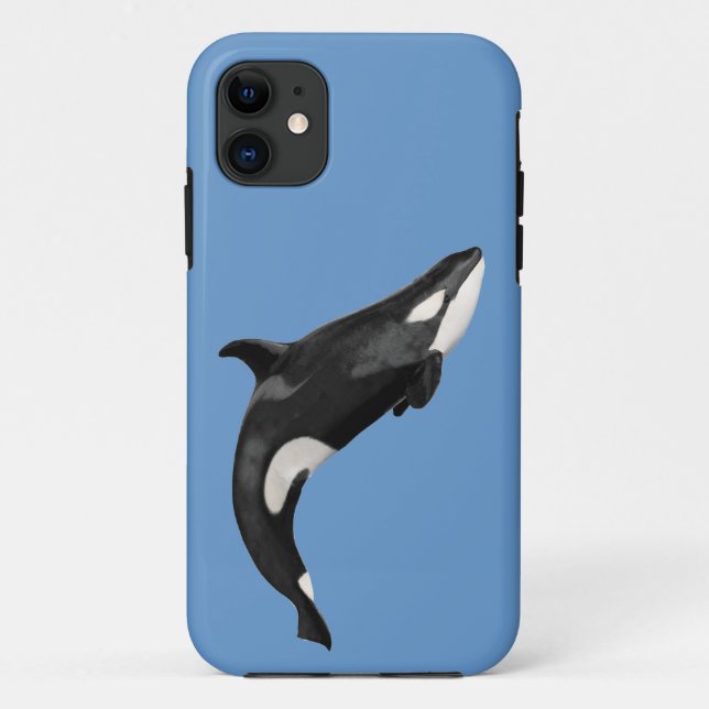 Funda De Case-Mate Para iPhone Ballena asesina aislada (Reverso)