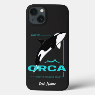 Funda Para iPhone 13 Ballena asesina de orcas para un chica que ama las