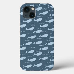 Funda Para iPhone 13 Ballena azul