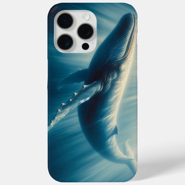 Funda De Case-Mate Para iPhone ballena costera/náutica (Reverso )
