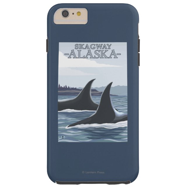 Funda De Case-Mate Para iPhone Ballenas #1 - Skagway, Alaska de la orca (Reverso)