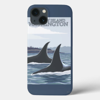 Funda Para iPhone 13 Ballenas #1 - Whidbey, Washington de la orca