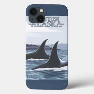 Funda Para iPhone 13 Ballenas #1 - Whittier, Alaska de la orca