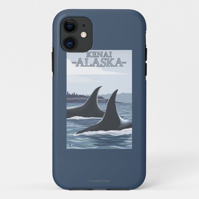 Funda De Case-Mate Para iPhone Ballenas Orca #1 - Kenai, Alaska (Reverso)