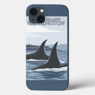 Funda Para iPhone 13 Ballenas orcas #1 - Isla Orcas, Washington