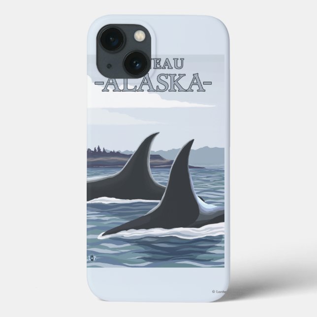 Funda De Case-Mate Para iPhone Ballenas orcas #1 - Juneau, Alaska (Reverso)