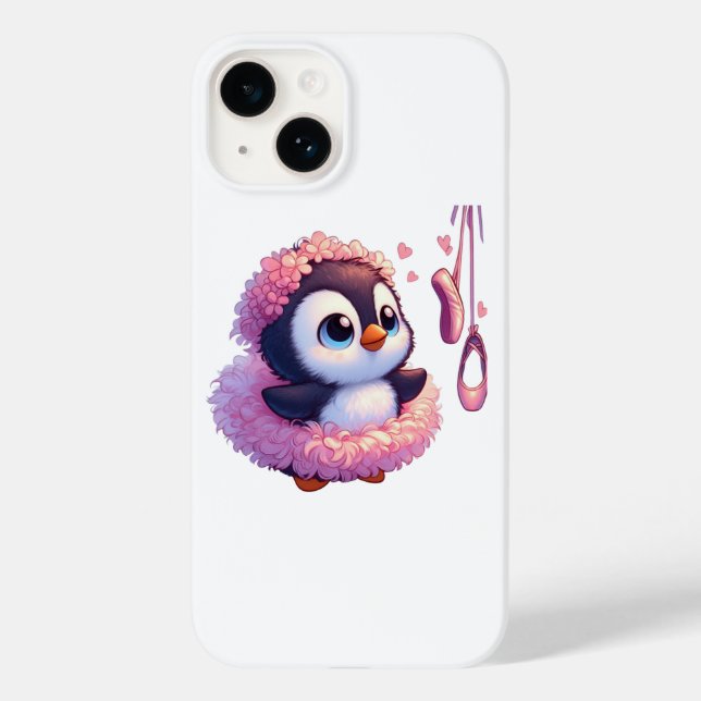 Funda De Case-Mate Para iPhone Ballerina Penguin Dreams (Reverso )