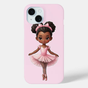 Funda Para iPhone 15 Ballet Chica Rosa