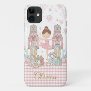 Funda Para iPhone 11 Ballet de Navidades rosados caprichosos