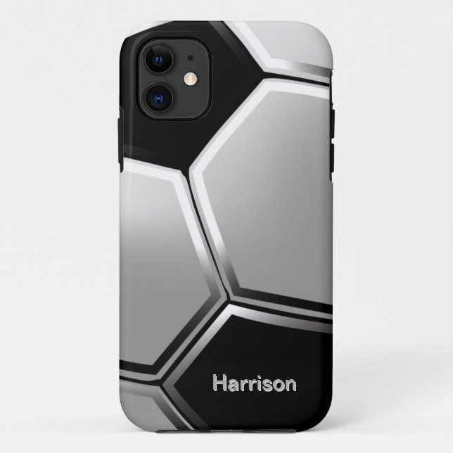 Funda De Case-Mate Para iPhone Balón de fútbol (Reverso)