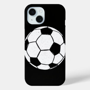 Funda Para iPhone 15 Balón de Fútbol Clásico Vintage Ilustración Deport
