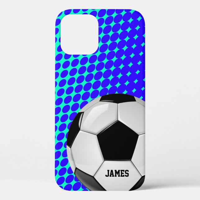 Funda De Case-Mate Para iPhone Balón de Fútbol Personalizado (Reverso )