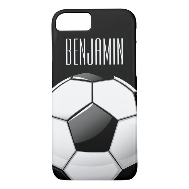 Funda De Case-Mate Para iPhone Balón de fútbol redondo brillante (Reverso)