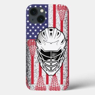 Funda Para iPhone 13 Baloncestistas de los lacrosse americanos