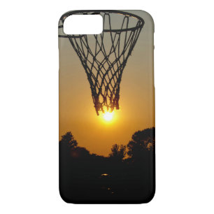 Funda Para iPhone 8/7 baloncesto al atardecer con aro y red