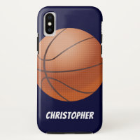Baloncesto, azul, nombre personalizado