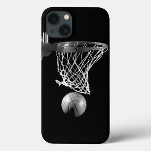 Funda Para iPhone 13 Baloncesto blanco y negro