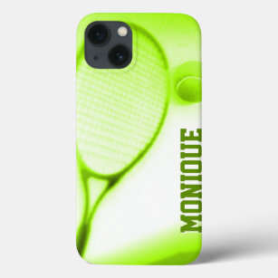 Funda Para iPhone 13 Baloncesto de tenis y raqueta deportes pista de pa