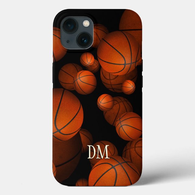 Funda De Case-Mate Para iPhone baloncesto masculino personalizado (Reverso )