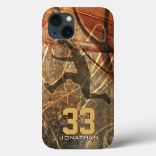 Funda Para iPhone 13 baloncesto masculino slam dunk
