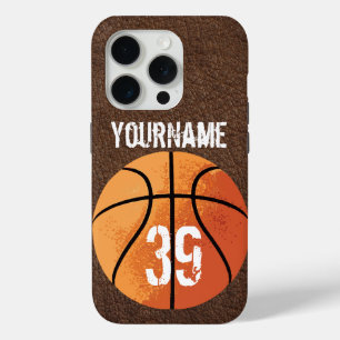 Funda Para iPhone 15 Pro Baloncesto (personalizable)