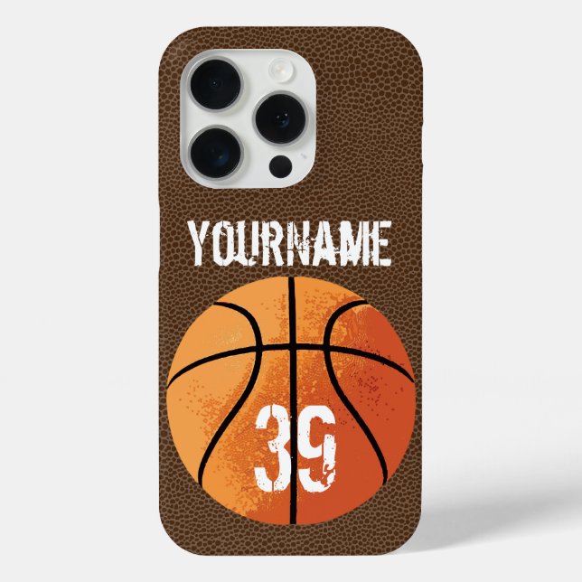 Funda De Case-Mate Para iPhone Baloncesto (personalizable) (Reverso )