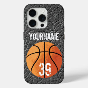 Funda Para iPhone 15 Pro Baloncesto (personalizable)