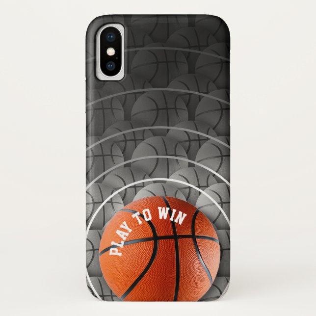 Funda De Case-Mate Para iPhone Baloncesto personalizado (Reverso)