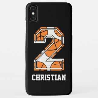 Funda Para iPhone XS Max Baloncesto personalizado número 2