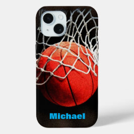 Funda Para iPhone 15 Baloncesto Su Nombre