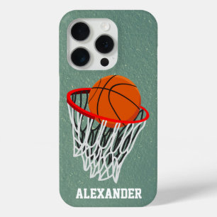 Funda Para iPhone 15 Pro Baloncesto y arbusto personalizados