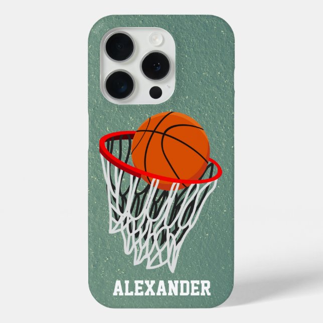 Funda De Case-Mate Para iPhone Baloncesto y arbusto personalizados (Reverso )
