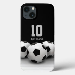 Funda Para iPhone 13 Balones de fútbol   Mejor número de jugador