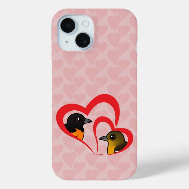 Funda De Case-Mate Para iPhone Baltimore Oriole Love (Reverso )