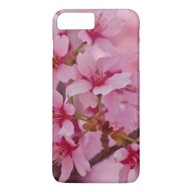 Funda De Case-Mate Para iPhone Bañado en flores de cerezo japonesas rosadas (Reverso)